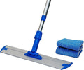 Mr. Towels Premium Microfiber Floor Mop + 2 Reusable 18 Washable Mop Pads. 360 Rotating Aluminum Extended Handle Adjustable 33 - 60. The Perfect Solution as Tile Laminate Hardwood Floor Cleaner