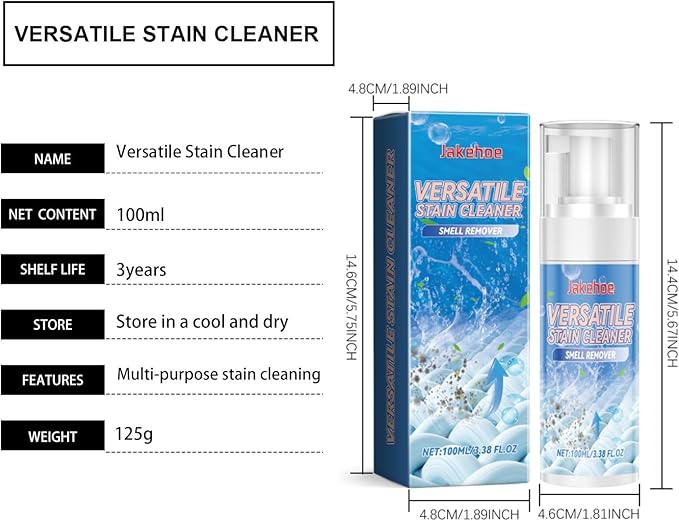 Multi-Purpose Stain Remover Kitchen Grease &amp Bathroom Grime Cleaner Long-Lasting Protection Easy To Use(2PCS)
