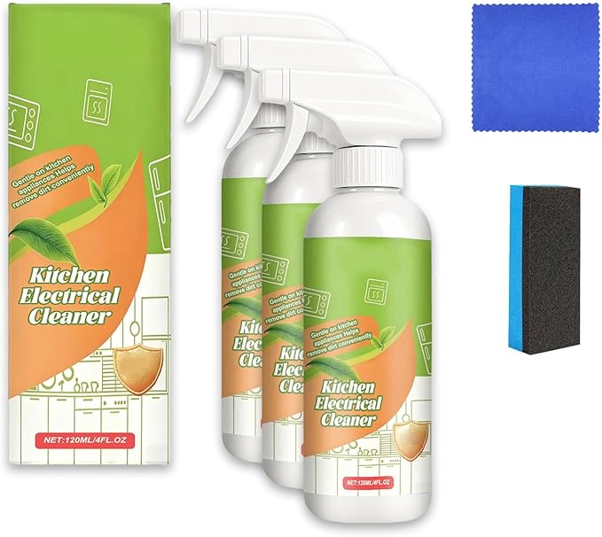 Electrolyzed Ion Kitchen Cleaner Spray Multi-purpose Electrolyzed Ion Cleaner fly cleanse spray All Purpose Cleaner For Hold Oven Stove Range Hood (3PCS)