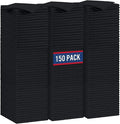 GLIMGLINT Black Microfiber Cleaning Cloth150PK Reusable Cleaning RagsHighly Absorbent Shop Rags BulkAll-Purpose Car Cleaning Towels for TV Screen Kitchen Bathroom Restaurant Garage 14X12
