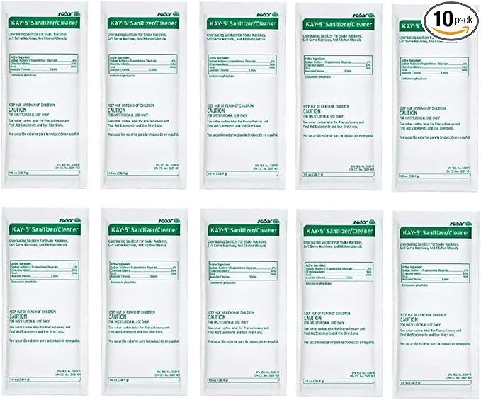 Supply Depot Compatible with Kay 5 Chlorinating Cleaning Powder Lot of 10 1 oz Packets