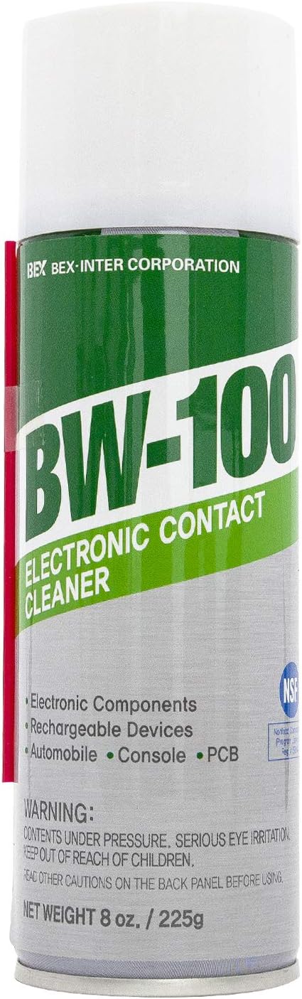 Non-Flammable Electronic Contact Cleaner Aerosol Spray- Safely Cleans Joycons Computers PCB and More - Removes dust Dirt and contaminants on Contacts - Quick Dry|8oz/225g |