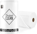 Fantasticlean Microfiber Cleaning Cloth Roll -75 Pack Tear Away Microfiber Towels 12 x 12 Reusable Washable Scratch Free Ultra Absorbent Dishcloth for All-Around Cleaning Supplies (White)