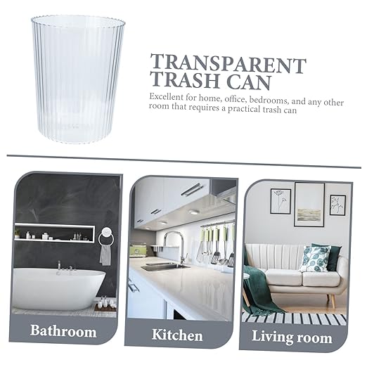 GLEAVI Creative Wastebasket Small Kitchen Trash Dustbin for Bathroom Office Trash Storage Can