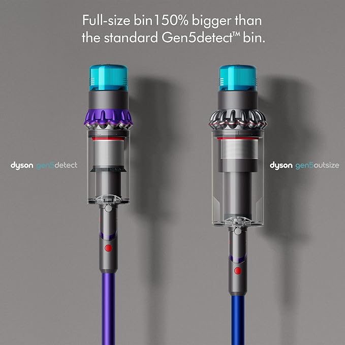 Dyson Gen5outsize Cordless Vacuum Cleaner Nickel/Blue Extra Large (Renewed)