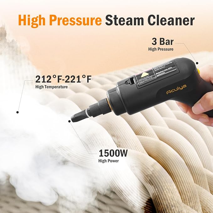Handheld Steam Cleaner for Home 1.69QT Portable Temperature Steame