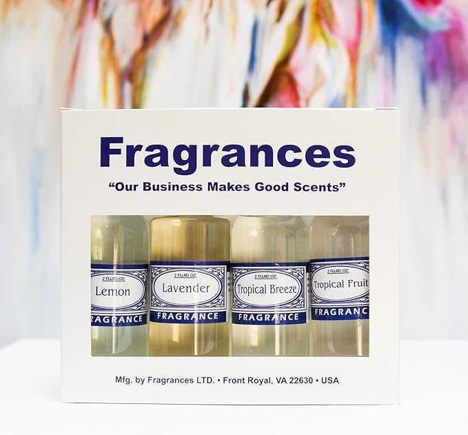 Rainbow RainMate Sirena Hyla Compatible Vacuum Fragrances – Assorted Fragrance 4-Pack For Water-Based Vacuums (Tropical Escape - Lemon Lavender Topical Breeze Tropical Fruit)
