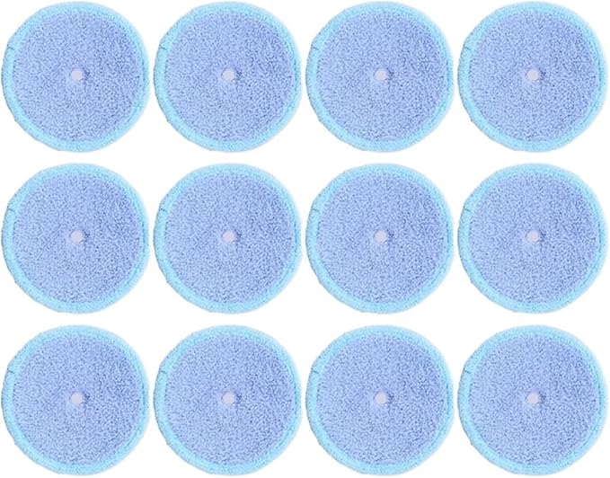 Washable Mother Yarn and Microfiber Mop Pads Compatible for EVERYBOT Edge RS700 RS500 Robot Replacement Accessory (Color : 12pcs)
