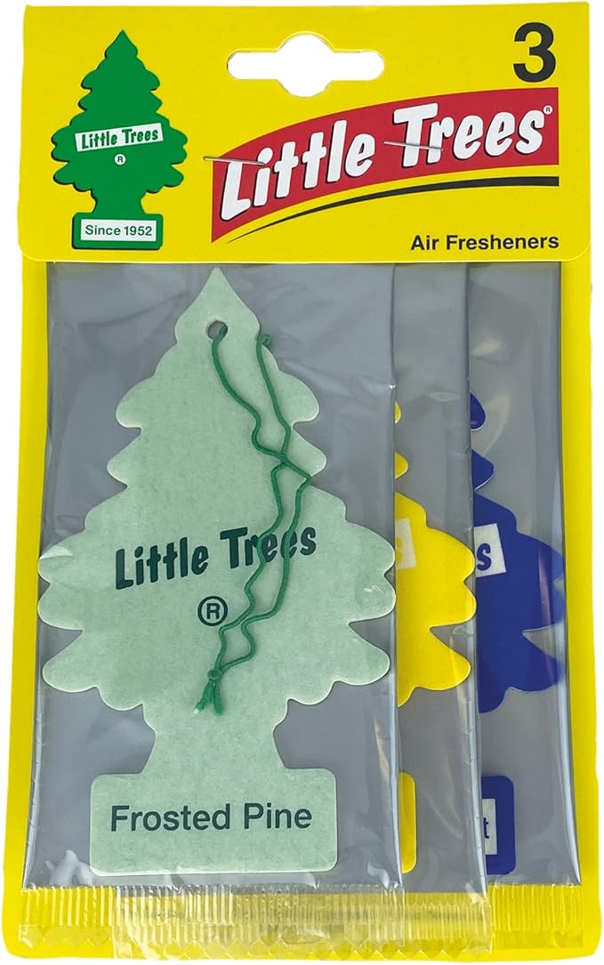 CAR FRESHNER U3P-30100 Wide Classic Assortment Little Tree Air Freshener (3 Pack)