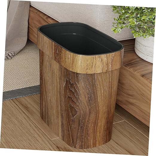 Vaguelly Kitchen Garbage Can Lid Bathroom Wastebasket Trash Can for Home Office Bedrooms Easy to Use