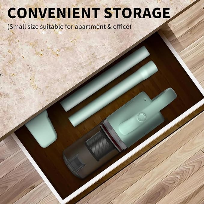 Cordless Vacuum Cleaner Handheld Stick Mini Lightweight 2-in-1 Vacuum for Pet Hair Hardwood Floor Cat Litter Home Cleaning