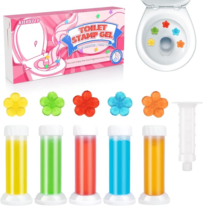 Toilet Gel 60 Count 5 Kinds Of Scent Toilet Cleaner Bowl Gel Stamp Kit Air Freshener