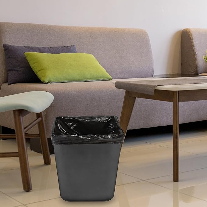 VILLCASE Black Thickened Garbage Bags 90x110cm 2.5 Mil Heavy Duty Trash Bags 25pcs for Kitchen Bathroom Office Waste Disposal