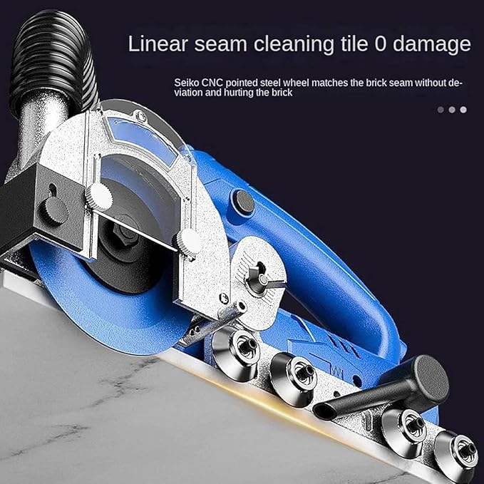 1200W Electric Grout Removal Tool 9000RPM Professional Tile Grout Remover Machine with Diamond Blade for Cleaning Grout Between Tiles DIY Regrouting Tool 220V