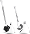 simplehuman Plunger and Toilet Brush Bundle White