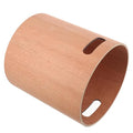 PRETYZOOM Wooden Table Trash Can Capacity Desk Garbage Bin Wastebasket for Home Office Makeup Table Vanity Counter