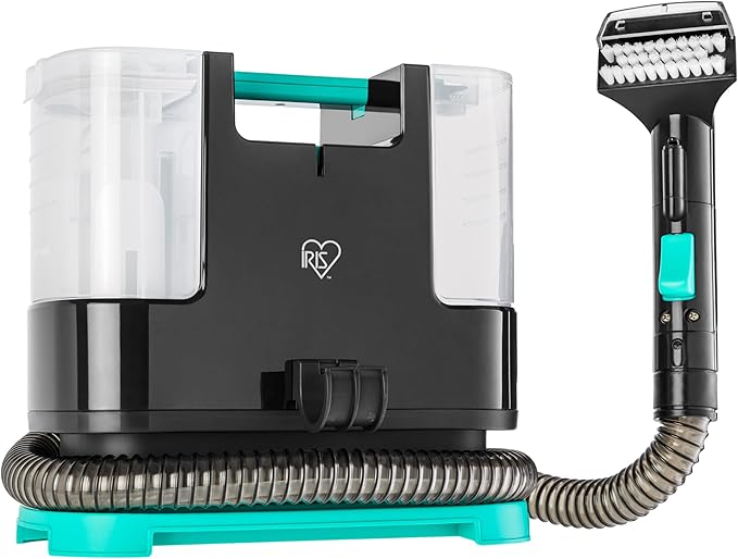 Bundle of IRIS USA Hydro-Clean 1000mL Chemical-Free Spot Cleaner for Carpet Upholstery Sofa Mattress + IRIS USA Cordless Vacuum Cleaner 50-Min Runtime 230W for Carpet Hard Floor Tile