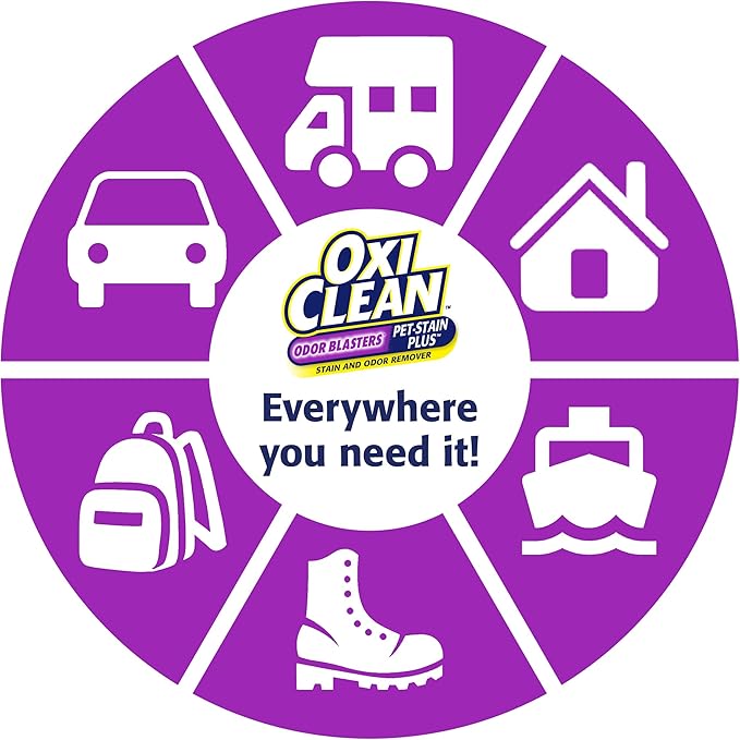 OxiClean 57214OC Pet Stain Plus Stain and Odor Remover with Odor Blasters