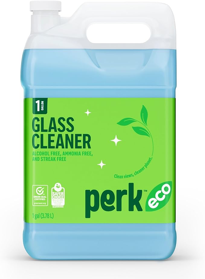 Sustainable Earth Ready‑to‑Use Glass Cleaner Refill 1‑Gallon Bottle — Ammonia‑Free Streak‑Free Formula for Windows Mirrors &amp Glass Surfaces