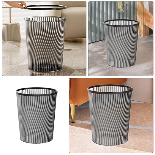 Alipis 2pcs Garbage Can Modern Wastebasket for Home Office Bedroom Bathroom Space-Saving Trash Bin for Daily Waste Disposal