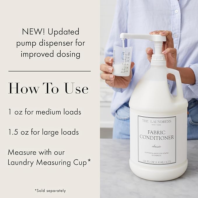 The Laundress Signature Fabric Conditioner Classic Concentrated Fabric Softener Liquid Soften Fabrics Reduces Static128 Fl Oz