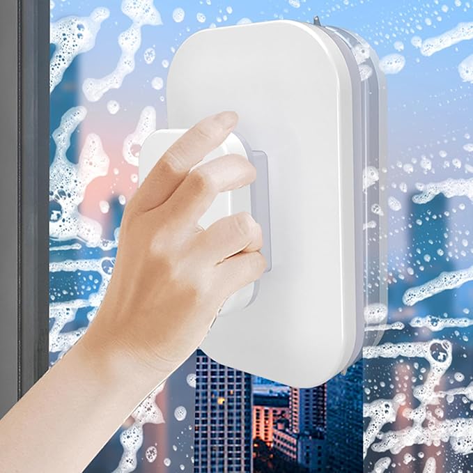 Magnetic Windshield Cleaner ToolWindshield Magnetic Car Window Cleaner Double-Sided Window Cleaner Glass Wiper Magnetic Windshield Cleaner for High Rise Car Glazed