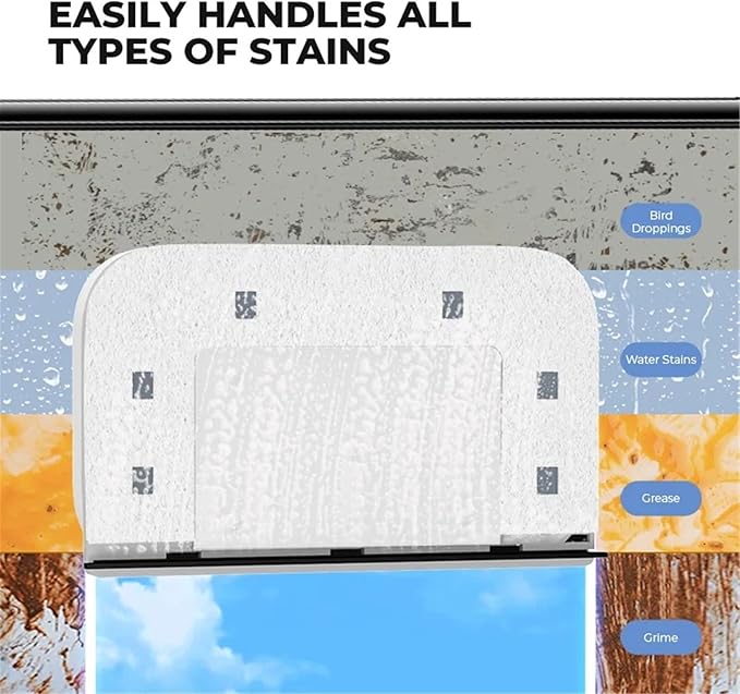 Double-Sided Window Cleaner Glass Wiper Magnetic Window Cleaner Glass Wiper Cleaning Tools for High-Rise Window Car ﻿(20-30MM)