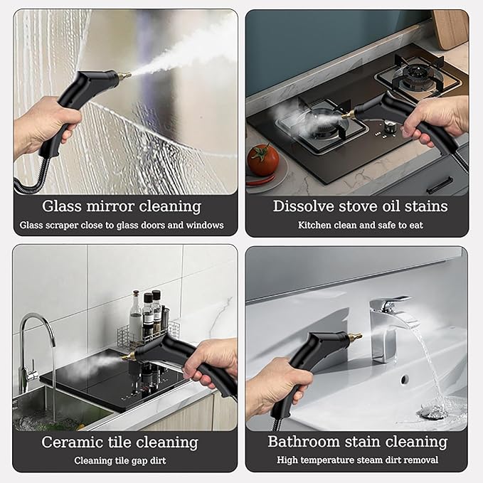 High Pressure Steam Cleaner 3500W Handheld High Temperature Touch Screen Cleaner 3.0 Bar Handheld Steam Cleaner