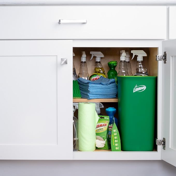 Libman Rinse 'n Wring Mop and Bucket System | Microfiber Floor Mop | Hardwood Floor Cleaner | Wet &amp Dry Mop | Clean &amp Dirty Water Chambers | Power Blades | 1 Total Microfiber Pad