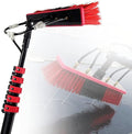 Photovoltaic Panel Cleaning Brush High-Altitude Cleaning Brush with Extension Pole Water Fed Pole Brush Telescopic Window Cleaning Tools55cmbrush-20FT/6M