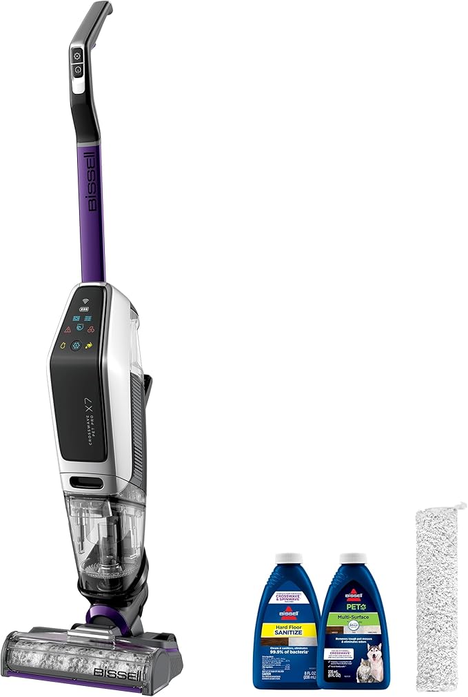 Bissell CrossWave X7 Cordless Pet Pro Multi-Surface Wet Dry Vacuum with WiFi Connectivity 3279 Violet