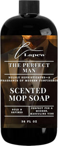 Lapew The Perfect Man Scented Mop Soap - Luxury Floor Cleaner Concentrate for Mopping Tile Laminate Vinyl &amp Hardwood | Streak-Free Low-Foam | 36 oz