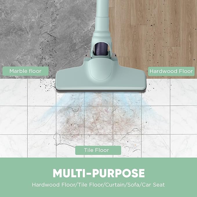 Stick Vacuum Cleaner Corded Handheld Vacuum Cleaner Mini Electric Broom for Pet Hair Hardwood Floor Cat Litter Cleaning (13ft-Cord)