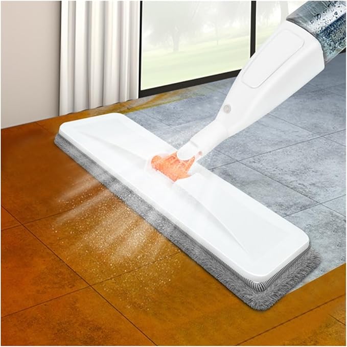 Spray Mop Home Household with Microfiber Pads Rotating(Mop+2 Cloth)