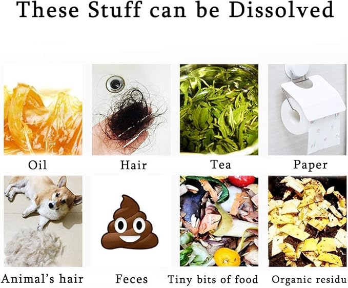 Pipe Dredge Deodorant Quick Foaming Bubble Bombs Toilet Pipe Cleaners Strength Pipe Dredge Powder for Kitchen Bathroom Sink and Drain