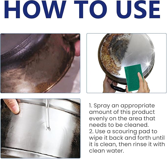Multi-Purpose Cleaning System with Spray Bottle and Scrub Pad 4 fl oz Gentle Formula