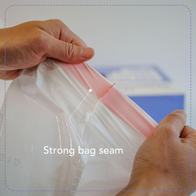 13 Gallon Drawstring Trash Bags Lavender Scented 200 Count Tall Kichen Garbage Bags Pre-Separated Odor Control Ultra Strong Leakproof Sturdy White
