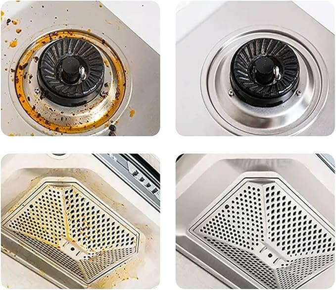 Heavy Duty Kitchen Degreaser Spray 300/500ml Heavy Oil Cleaner Stain Multi Purpose Cleaner Grease and Grime for Range Hood Oven Pots and Cabinet (500ml)