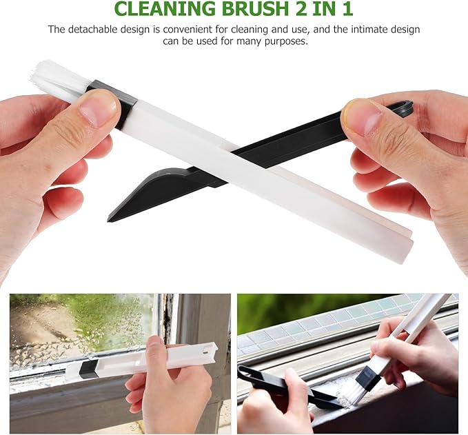 Mobestech 20 Pcs Brush Window Track Window Window Blinds Window Washing Kit Blind Keyboard Sunroof Cleaning Tools Duster Plastic Klinko