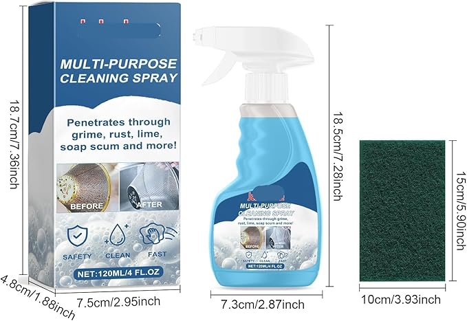Multi-Purpose Foam Cleaner Heavy Oil Stain Remover For Home Multi-Surface Deodorizing Cleaning Foam(2PCS)