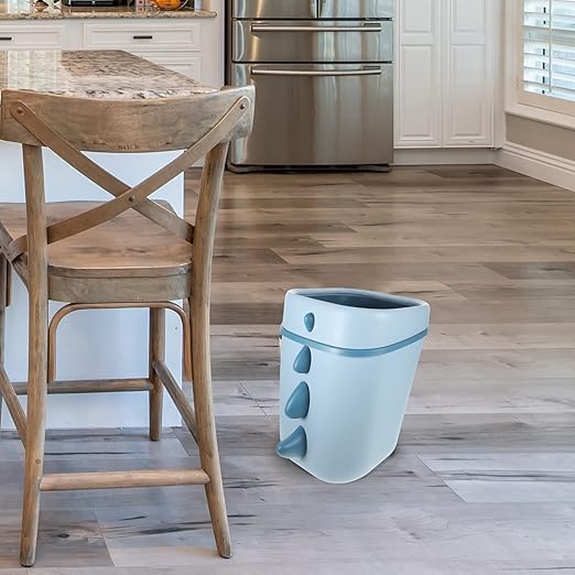 Cabilock Kitchen Trash can Dinosaur Trash Can Open Top Paper Wastebasket Tabletop Garbage Bin Round Countertop for Home Office Bathroom Kitchen Plastic Garbage Bin