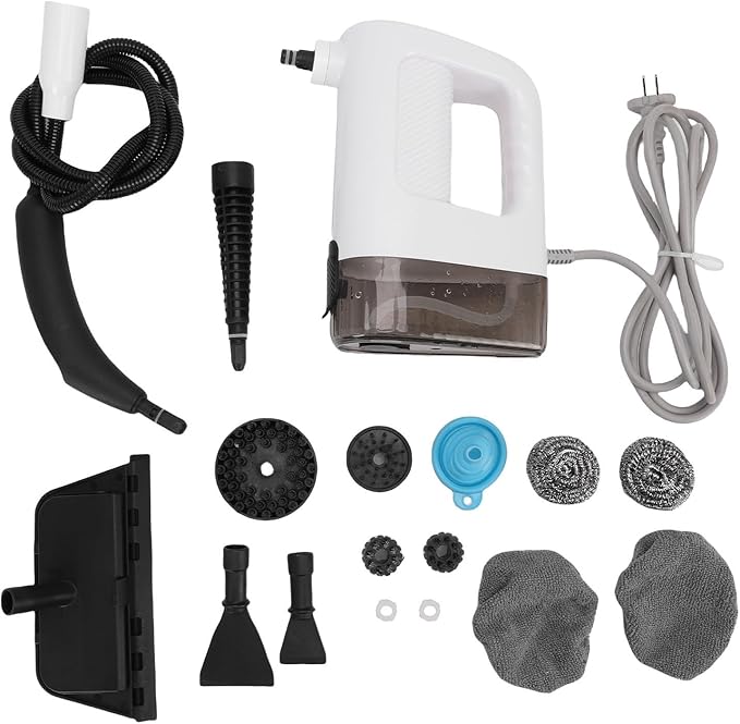 GOWENIC Handheld Steam Cleaner Release Steam in 15 Seconds High Temperature Steam with Multiple Attachments for Kitchens Sinks Sofas Cars Floors (US Plug 110V)