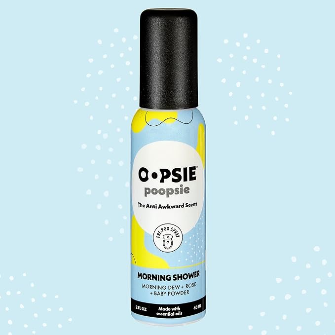 Oopsie Poopsie Pre Poop Spray - 4 Pack Natural Pre Poo Toilet Spray for Bathrooms Trap Odors &amp Eliminate Embarrassment 2oz Travel Size Pre Poo Air Freshener Spray (Variety 4-Pack)