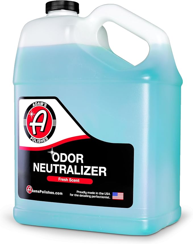 Adam's Polishes Odor Neutralizer - Specially Formulated Air Freshener That Eliminates Harmful Odors from Car Interior Accessories Leather Seats Carpet Upholstery &amp Pet Odors (Fresh Scent Gallon