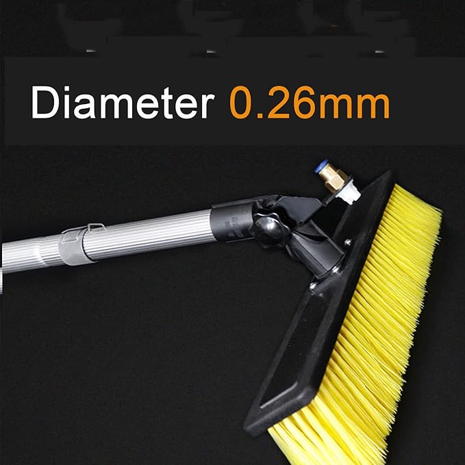 3.5-9m Water Fed Telescopic Brush Cleaning Photovoltaic and Solar Panels Washing Set Equipment Extension Pole Cleaning for Trucks Windows Multi-Purpose Water Spray Brush Cleaner for Trucks Windows