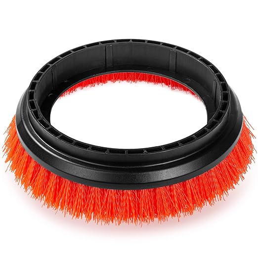 Commercial Scrub Brush for Orbital Floor Scrubber Compatible with Oreck Orbiter XL ORB550MC Bissell BGEM9000 12 Diameter Heavy-Duty Brush Orange