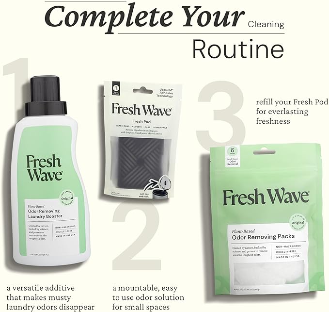 Fresh Wave Odor Removing Variety Bundle: (1) 8 fl.oz. Spray (1) 6ct Packs (1) 15 oz. Gel