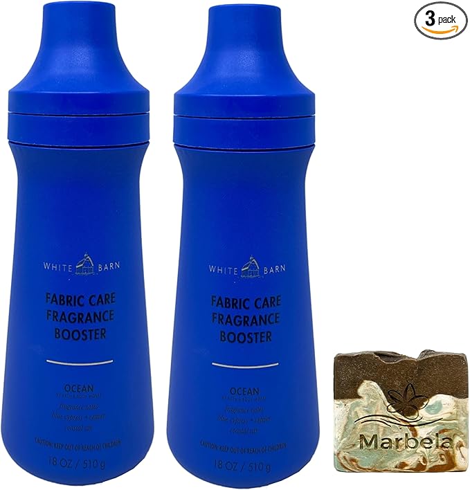 Bath &amp Body Works Ocean 2 Pack Fragrance Booster Set with a Cabin Spice Bar Soap