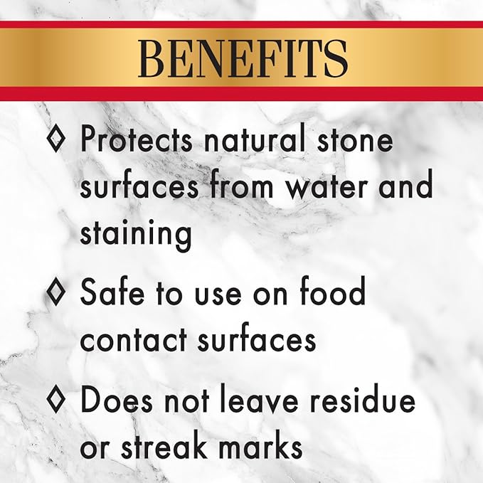 Stone Care International Daily Cleaner/Polish &amp Sealer Stone Care Kit for Granite Quartz Quartzite Limestone Countertops - No residue Superior Protection