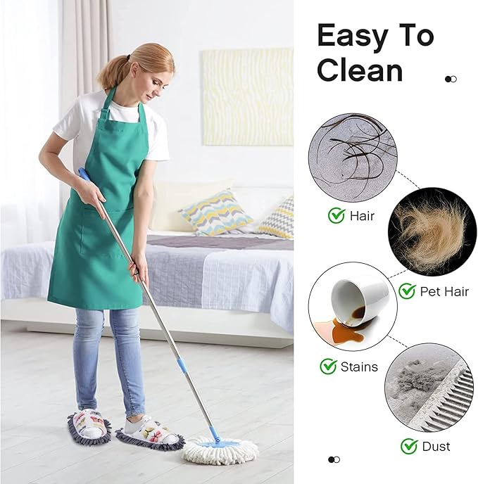 handrong Mop Slippers 4 Pairs of Dusting Slipper Butterfly Microfiber Mopping Slippers Mop Shoes Cleaning Slipper for Men Women Floor Cleaning Washable